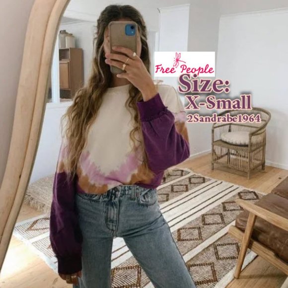 Free People FP Movement Ombre Tie-Dye Metti Crew Sweatshirt - Picture 6 of 16